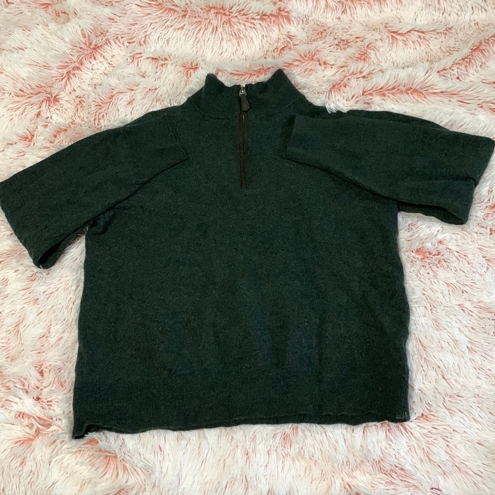 Orvis Green Sweater 100% Merino Wool